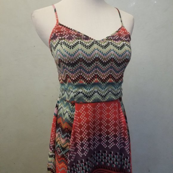 Love Fire mulit-colored flowie dress (280) - Picture 2 of 7